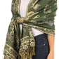 Sakkas Liua Long Wide Woven Patterned Design Multi Colored Pashmina Shawl / Scarf