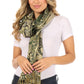 Sakkas Liua Long Wide Woven Patterned Design Multi Colored Pashmina Shawl / Scarf