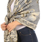 Sakkas Liua Long Wide Woven Patterned Design Multi Colored Pashmina Shawl / Scarf