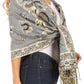 Sakkas Liua Long Wide Woven Patterned Design Multi Colored Pashmina Shawl / Scarf