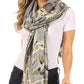 Sakkas Liua Long Wide Woven Patterned Design Multi Colored Pashmina Shawl / Scarf