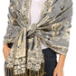 Sakkas Liua Long Wide Woven Patterned Design Multi Colored Pashmina Shawl / Scarf