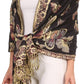 Sakkas Liua Long Wide Woven Patterned Design Multi Colored Pashmina Shawl / Scarf
