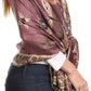 Sakkas Liua Long Wide Woven Patterned Design Multi Colored Pashmina Shawl / Scarf
