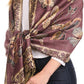 Sakkas Liua Long Wide Woven Patterned Design Multi Colored Pashmina Shawl / Scarf
