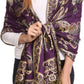 Sakkas Liua Long Wide Woven Patterned Design Multi Colored Pashmina Shawl / Scarf