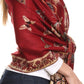 Sakkas Liua Long Wide Woven Patterned Design Multi Colored Pashmina Shawl / Scarf