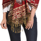 Sakkas Liua Long Wide Woven Patterned Design Multi Colored Pashmina Shawl / Scarf