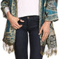 Sakkas Liua Long Wide Woven Patterned Design Multi Colored Pashmina Shawl / Scarf
