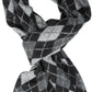 Sakkas Ezel Long Warm Argyle Patterned UniSex Cashmere Feel Scarf
