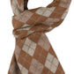 Sakkas Ezel Long Warm Argyle Patterned UniSex Cashmere Feel Scarf