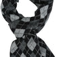 Sakkas Ezel Long Warm Argyle Patterned UniSex Cashmere Feel Scarf