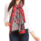 Sakkas Adele Floral Ornate Soft and Warm Pashmina Shawl Scarf Vegan Commute