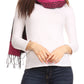 Sakkas Soffia Damask Rose Super Soft and Warm Pashmina Scarf Shawl Vegan Work