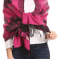 Sakkas Soffia Damask Rose Super Soft and Warm Pashmina Scarf Shawl Vegan Work