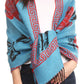 Sakkas Soffia Damask Rose Super Soft and Warm Pashmina Scarf Shawl Vegan Work