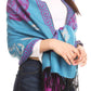 Sakkas Soffia Damask Rose Super Soft and Warm Pashmina Scarf Shawl Vegan Work