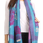 Sakkas Soffia Damask Rose Super Soft and Warm Pashmina Scarf Shawl Vegan Work