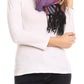 Sakkas Aurora Floral Rose Pashmina Scarf Shawl with Fringe Super Warm Soft Vegan