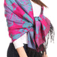 Sakkas Aurora Floral Rose Pashmina Scarf Shawl with Fringe Super Warm Soft Vegan