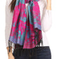 Sakkas Aurora Floral Rose Pashmina Scarf Shawl with Fringe Super Warm Soft Vegan