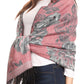 Sakkas Aurora Floral Rose Pashmina Scarf Shawl with Fringe Super Warm Soft Vegan