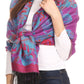Sakkas Aurora Floral Rose Pashmina Scarf Shawl with Fringe Super Warm Soft Vegan