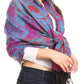 Sakkas Aurora Floral Rose Pashmina Scarf Shawl with Fringe Super Warm Soft Vegan