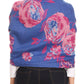 Sakkas Aurora Floral Rose Pashmina Scarf Shawl with Fringe Super Warm Soft Vegan