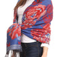 Sakkas Aurora Floral Rose Pashmina Scarf Shawl with Fringe Super Warm Soft Vegan