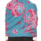 Sakkas Aurora Floral Rose Pashmina Scarf Shawl with Fringe Super Warm Soft Vegan