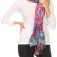 Sakkas Aurora Floral Rose Pashmina Scarf Shawl with Fringe Super Warm Soft Vegan