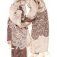 Sakkas Aubry dual colored ranunculus border soft Pashmina/ Shawl/ Wrap/ Stole