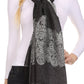 Sakkas Aubry dual colored ranunculus border soft Pashmina/ Shawl/ Wrap/ Stole