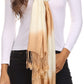 Sakkas Vicki Trendy Ombre Stripe Tie Dye Pashmina/ Shawl/ Wrap/ Stole
