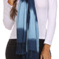 Sakkas Vicki Trendy Ombre Stripe Tie Dye Pashmina/ Shawl/ Wrap/ Stole
