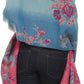 Sakkas Ontario double layer floral Pashmina/ Shawl/ Wrap/ Stole with fringe