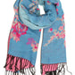 Sakkas Ontario double layer floral Pashmina/ Shawl/ Wrap/ Stole with fringe