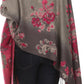 Sakkas Ontario double layer floral Pashmina/ Shawl/ Wrap/ Stole with fringe