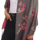Sakkas Ontario double layer floral Pashmina/ Shawl/ Wrap/ Stole with fringe