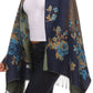 Sakkas Ontario double layer floral Pashmina/ Shawl/ Wrap/ Stole with fringe