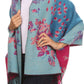 Sakkas Ontario double layer floral Pashmina/ Shawl/ Wrap/ Stole with fringe
