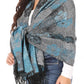 Sakkas Ontario double layer floral Pashmina/ Shawl/ Wrap/ Stole with fringe