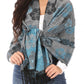 Sakkas Ontario double layer floral Pashmina/ Shawl/ Wrap/ Stole with fringe