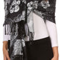 Sakkas Ontario double layer floral Pashmina/ Shawl/ Wrap/ Stole with fringe