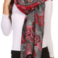 Sakkas Ontario double layer floral Pashmina/ Shawl/ Wrap/ Stole with fringe