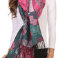 Sakkas Ontario double layer floral Pashmina/ Shawl/ Wrap/ Stole with fringe