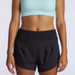Pantalones cortos de running de mujer Sheva de talle alto