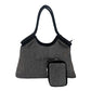 2Pcs Bling Shoulder Bag and Mini Pouch Bag Set