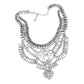 Antique Stone Embellished Statement Necklace